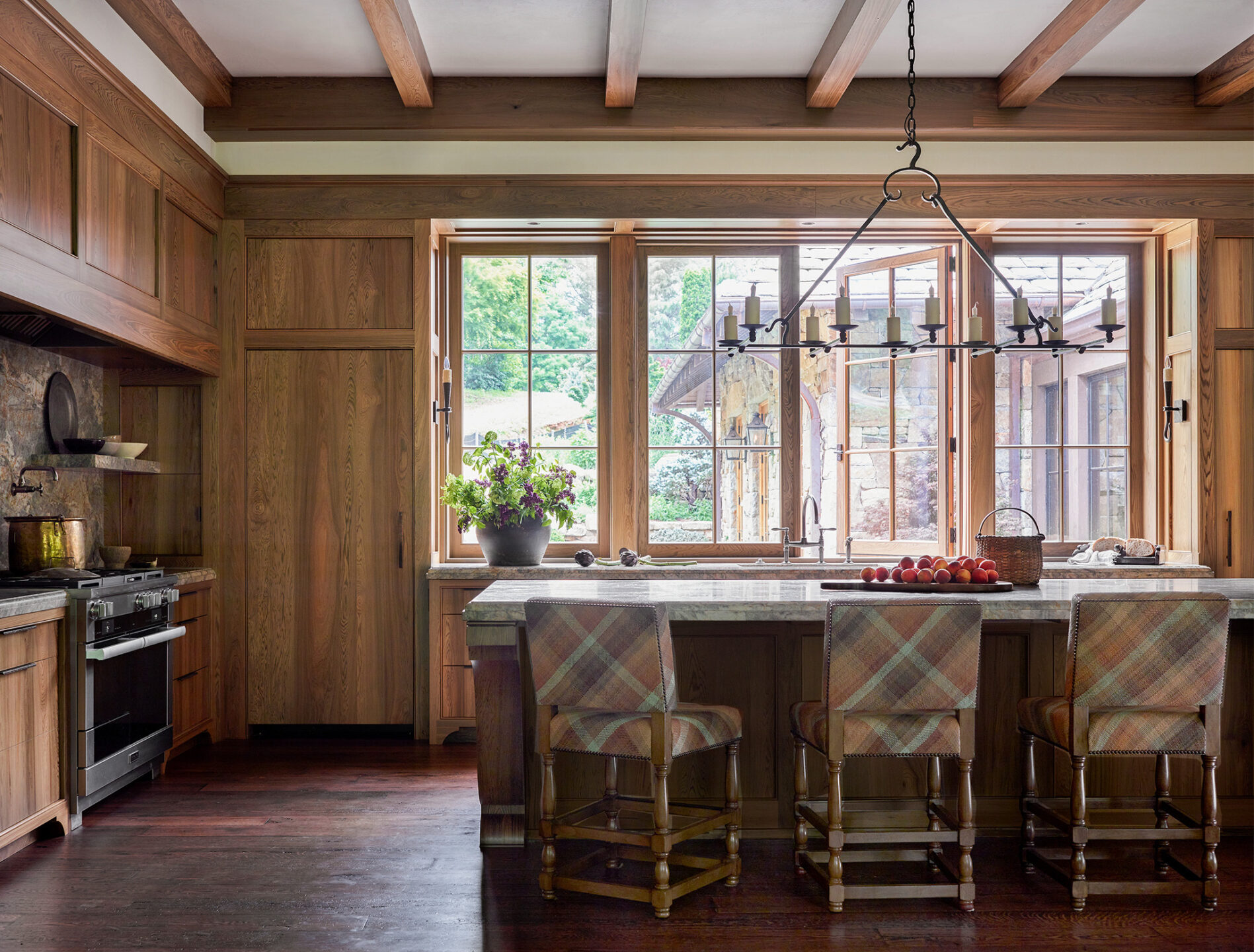 Argyle Melanie's Walnut on Counter Stools (The Design Atelier) edited
