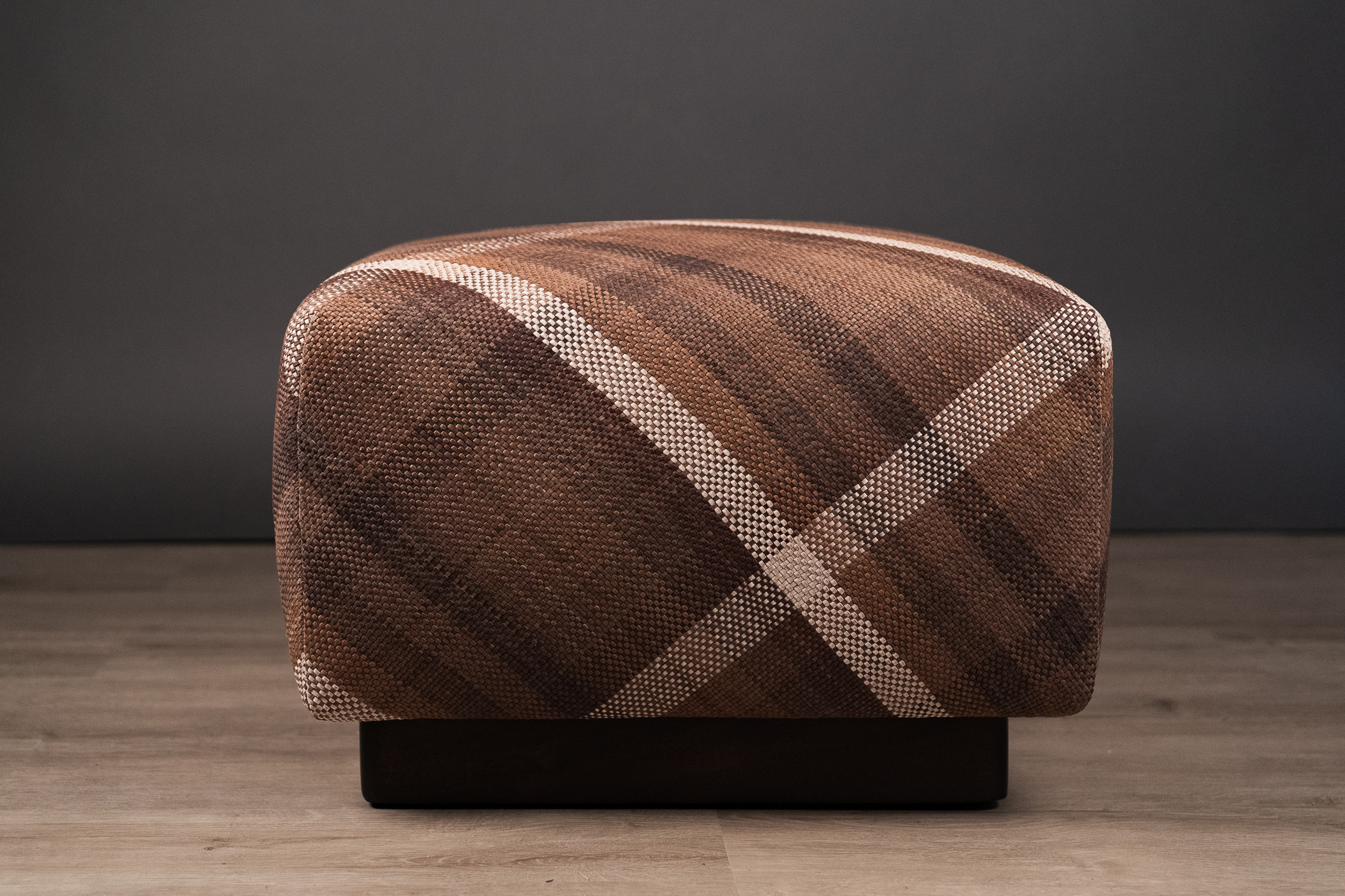Argyll Storm Square Ottoman 2